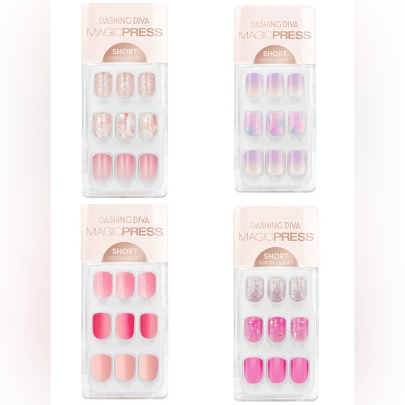 Dashing Diva Other - Lot of 4 Dashing Diva Magic Press Short Length Press-on Nails